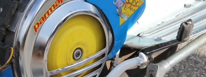 Lüfterrad einer getunten Vespa